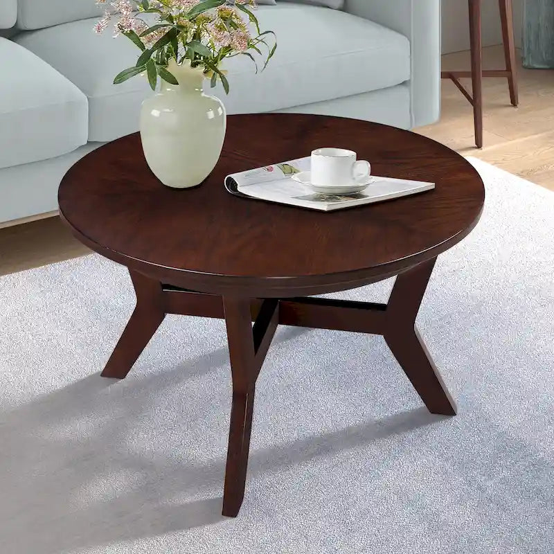 Table basse ronde en bois