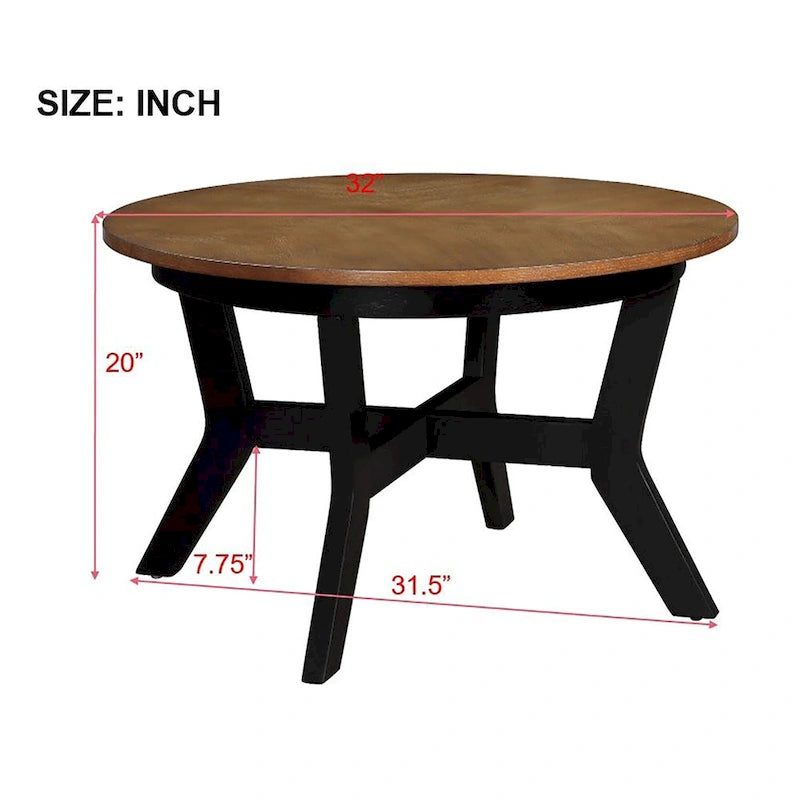 Table basse ronde en bois