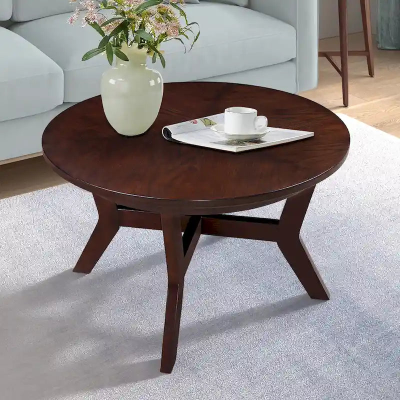 Table basse ronde en bois