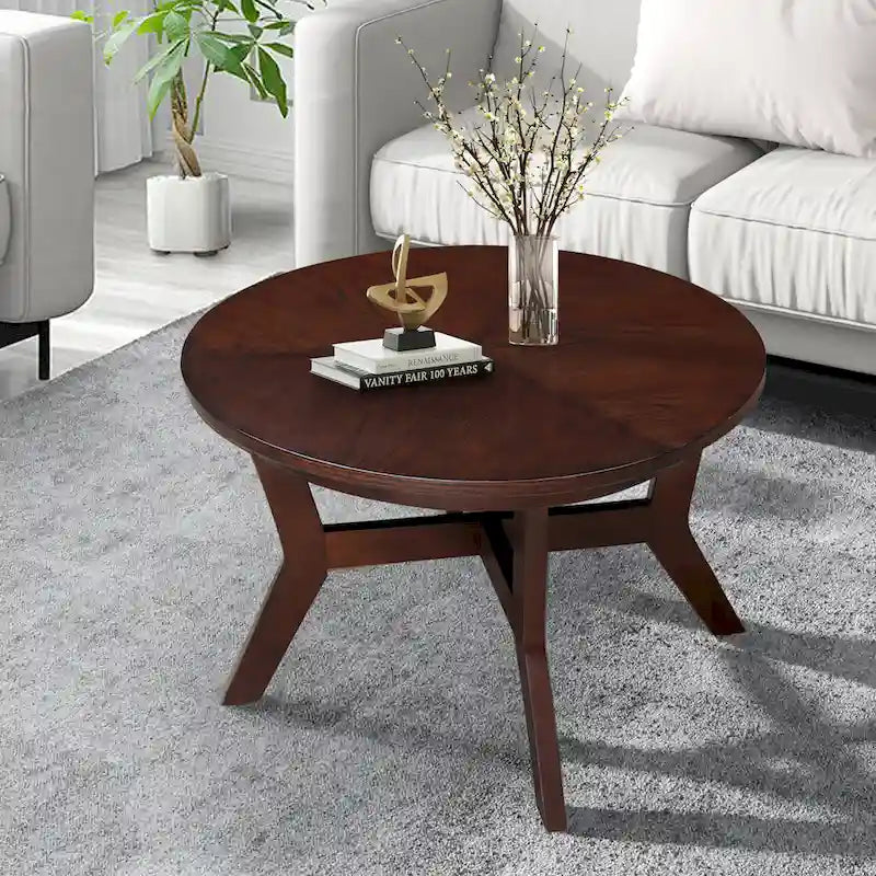 Table basse ronde en bois