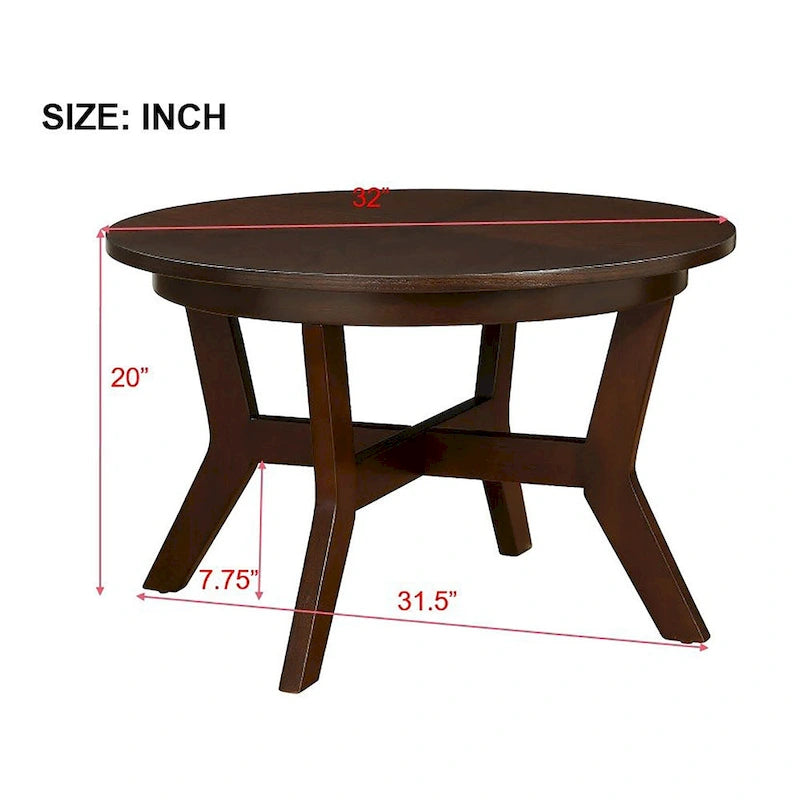 Table basse ronde en bois