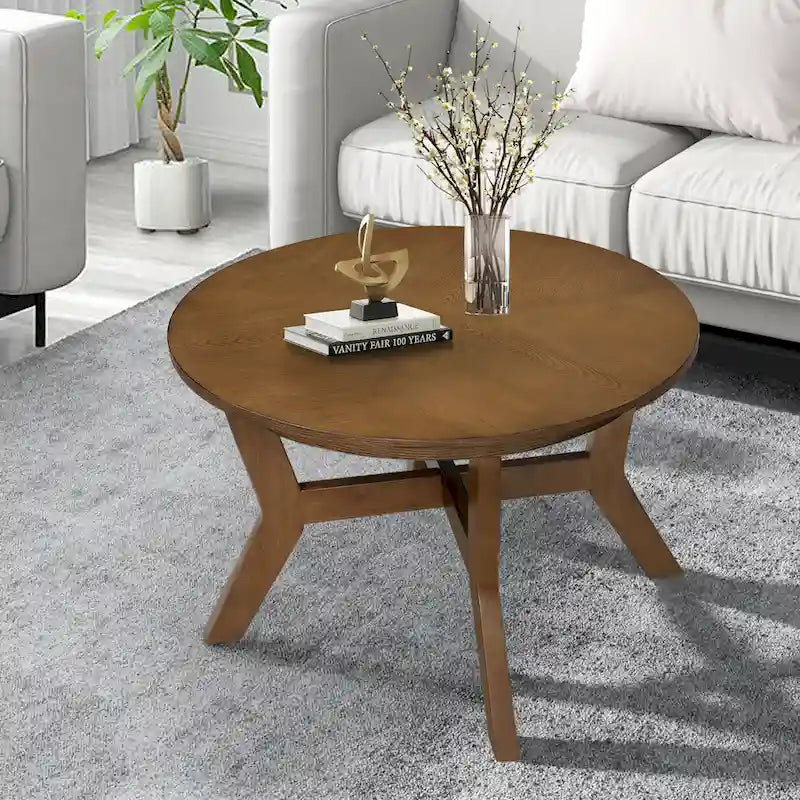 Table basse ronde en bois