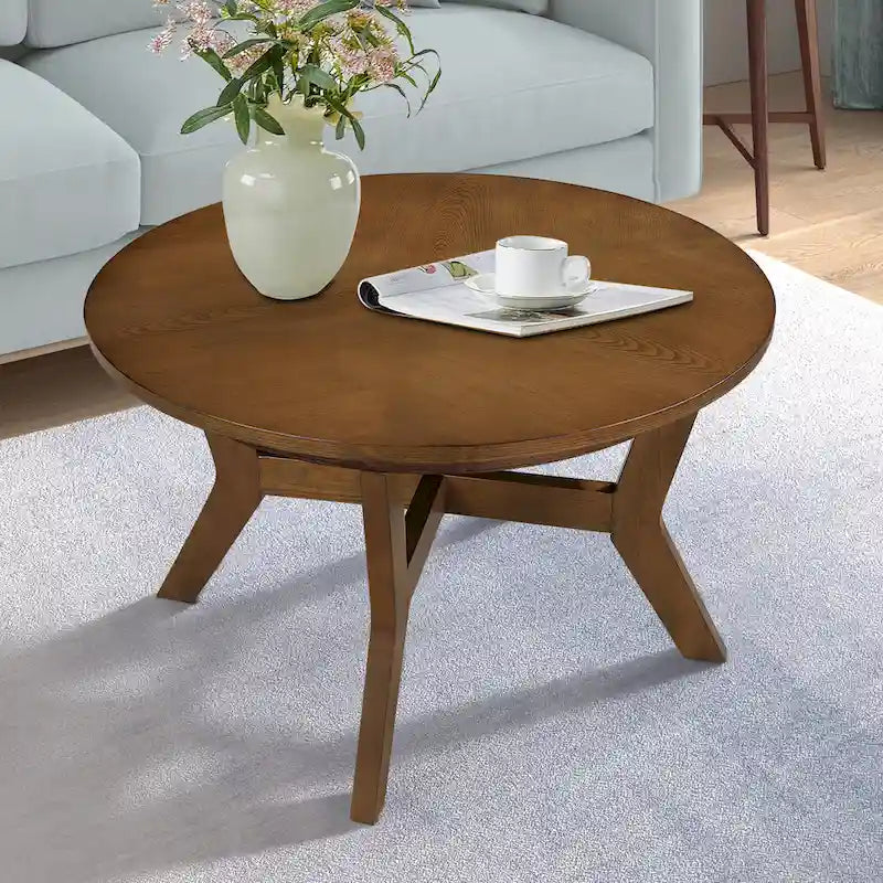 Table basse ronde en bois