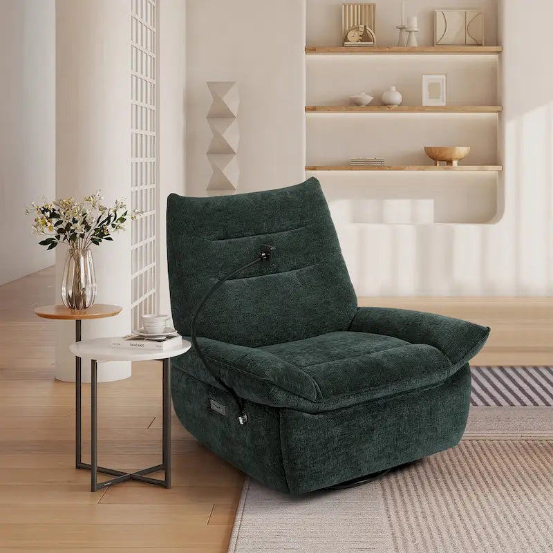 Fauteuil inclinable électrique avec coussins pour salon
