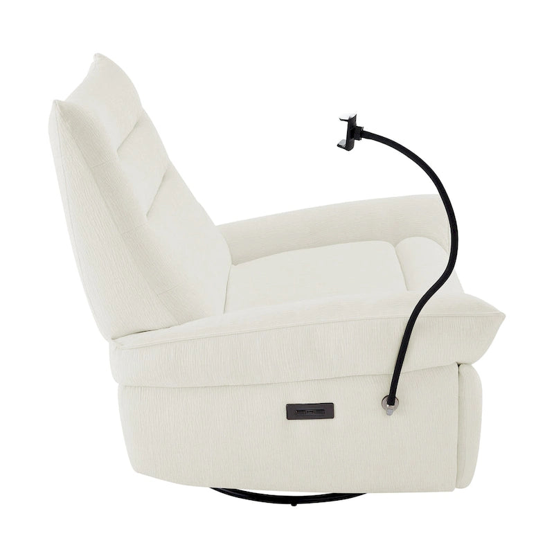 Fauteuil inclinable électrique avec coussins pour salon