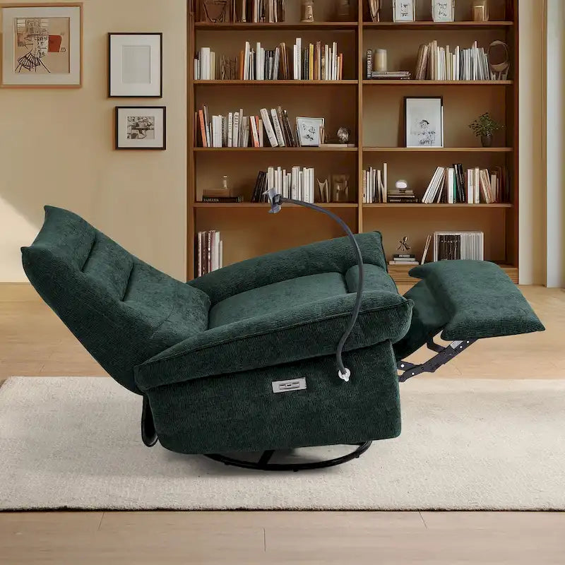 Fauteuil inclinable électrique avec coussins pour salon