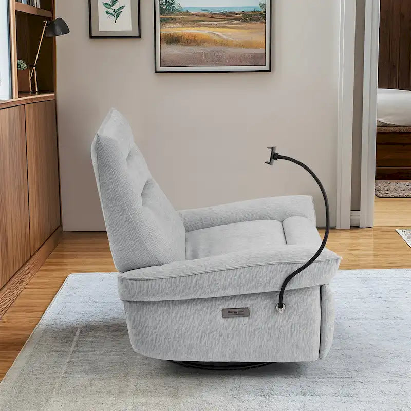 Fauteuil inclinable électrique avec coussins pour salon