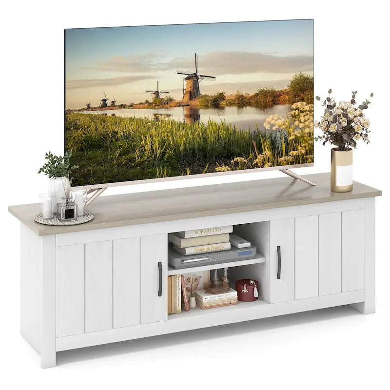 Meuble TV avec centre de contrôle multimédia