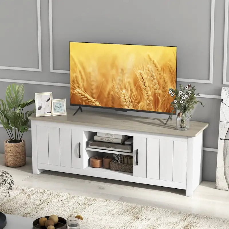 Meuble TV avec centre de contrôle multimédia