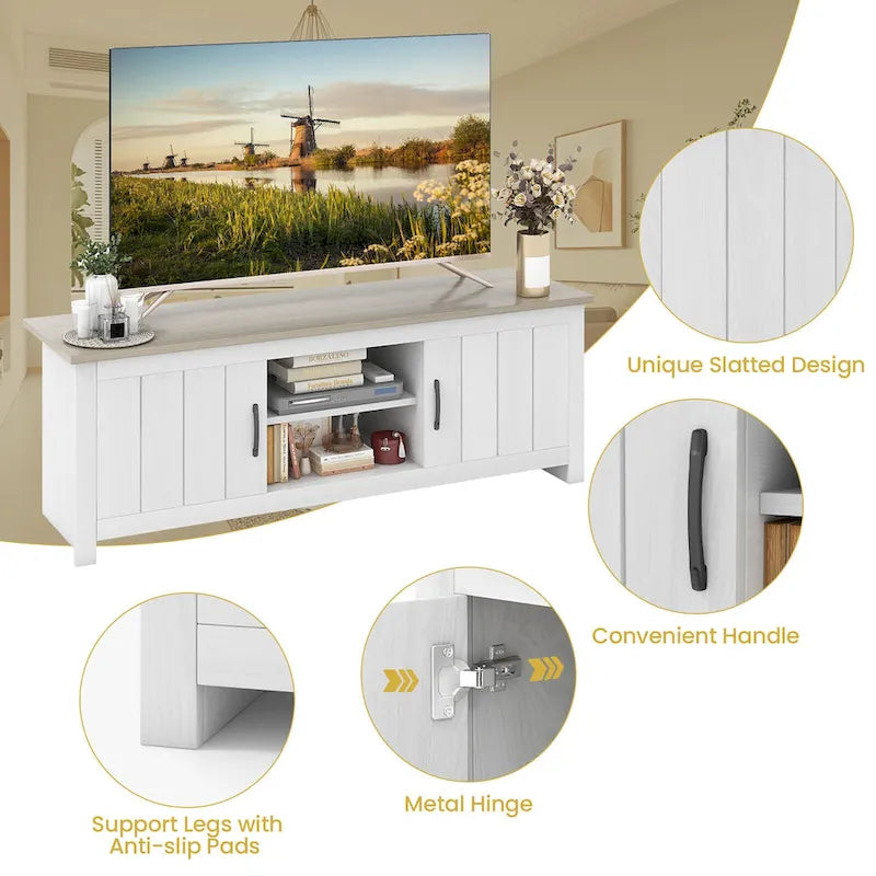 Meuble TV avec centre de contrôle multimédia