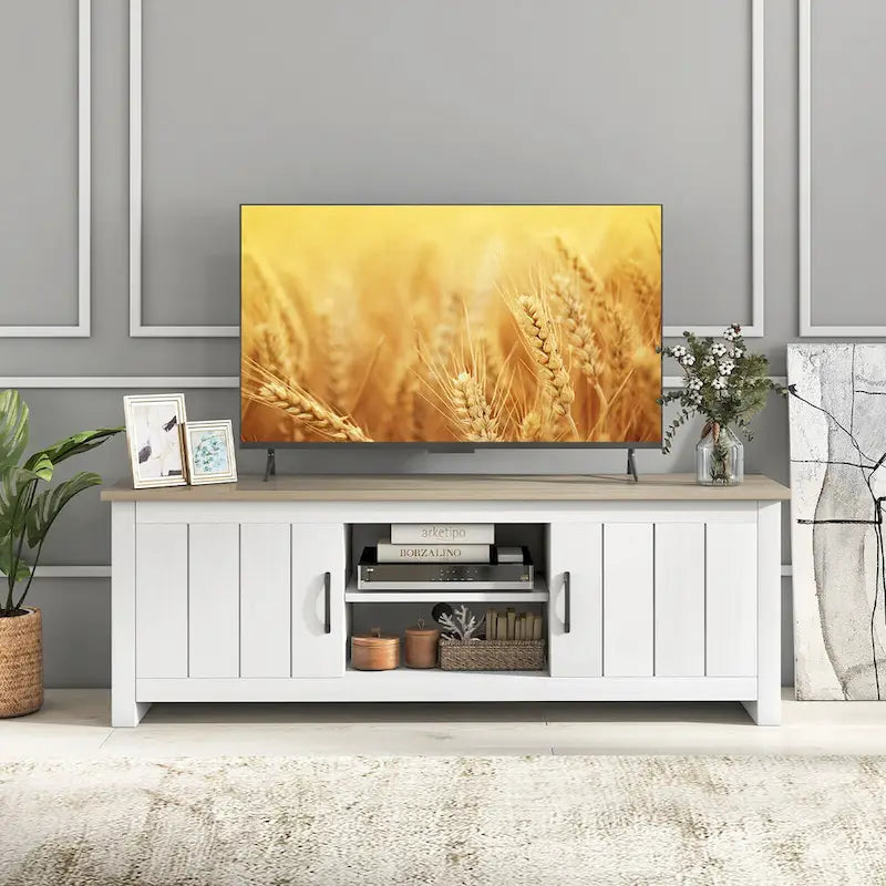 Meuble TV avec centre de contrôle multimédia
