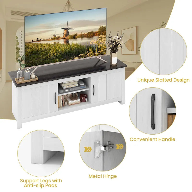 Meuble TV avec centre de contrôle multimédia