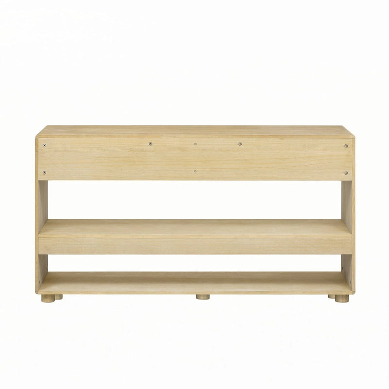 Console de table avec tiroirs et étagères pour entrée