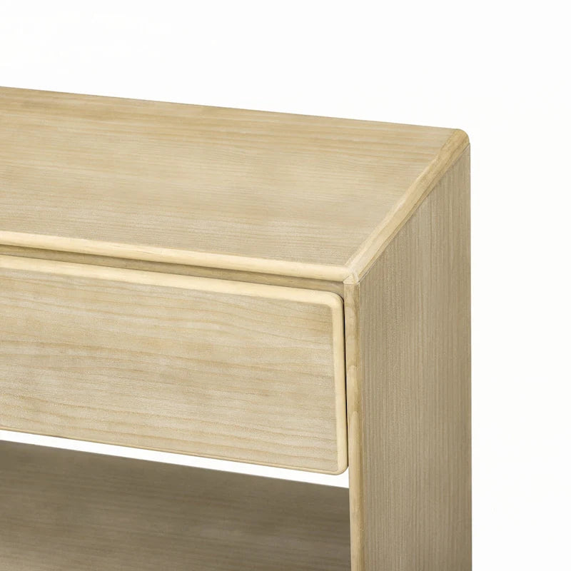 Console de table avec tiroirs et étagères pour entrée