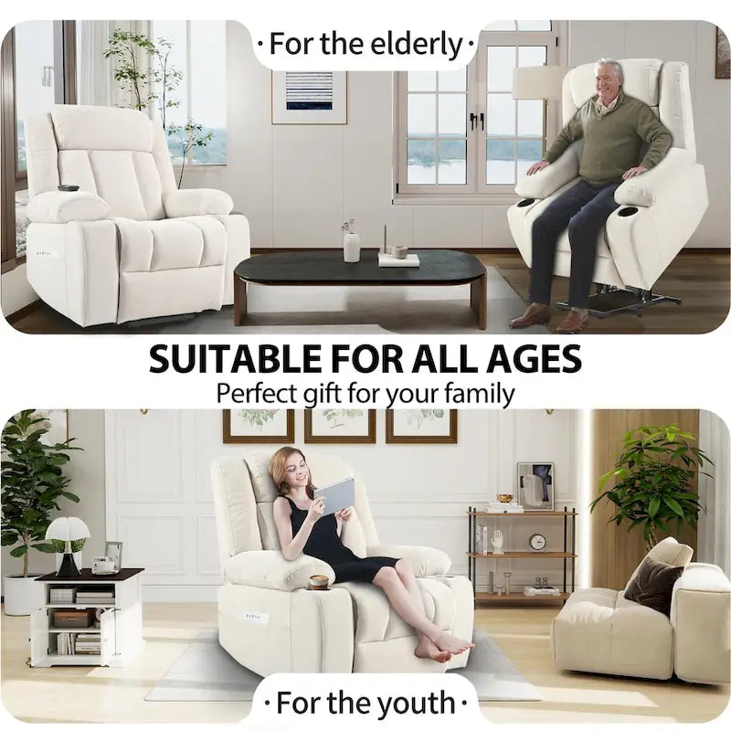 Fauteuil inclinable électrique réglable en hauteur