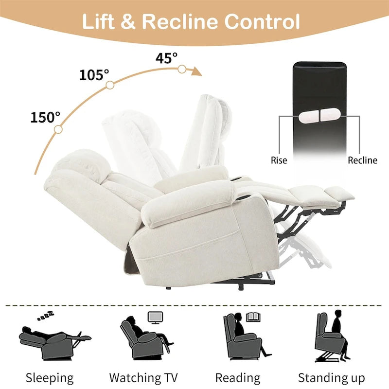 Fauteuil inclinable électrique réglable en hauteur