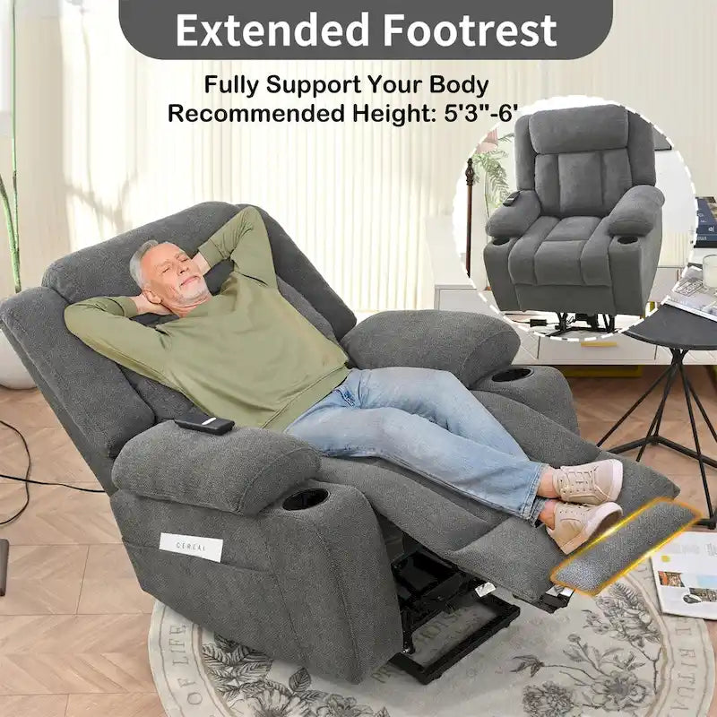 Fauteuil inclinable électrique réglable en hauteur