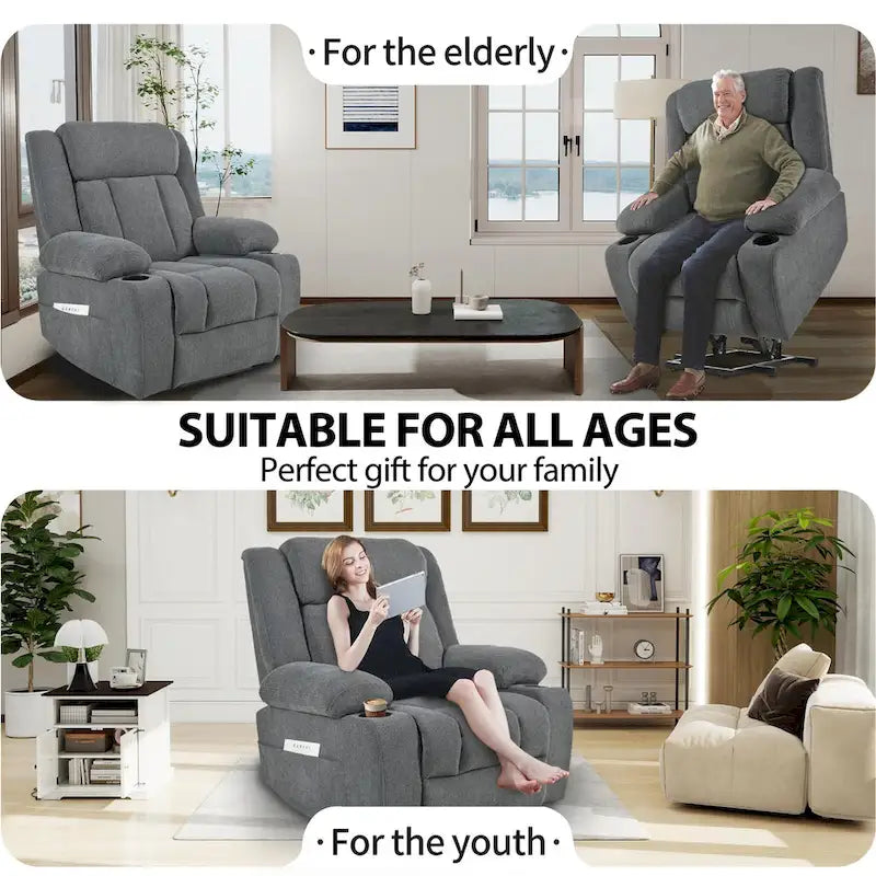 Fauteuil inclinable électrique réglable en hauteur