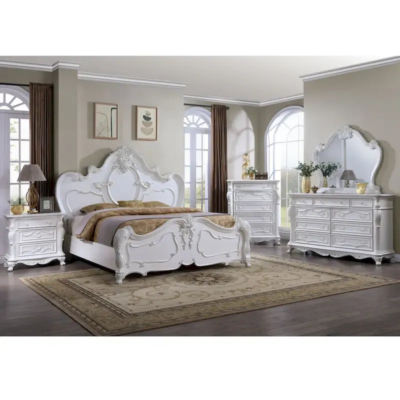 Ensemble de mobilier de chambre trois pièces en bois massif