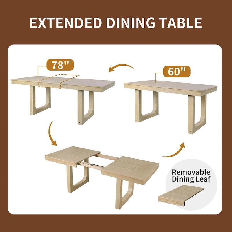 Table à manger extensible