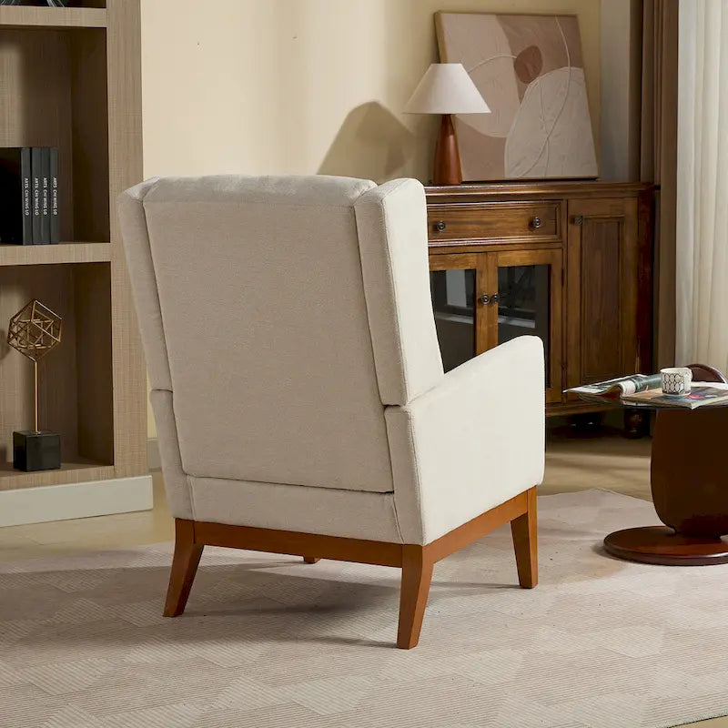 Fauteuil rembourré à dossier haut