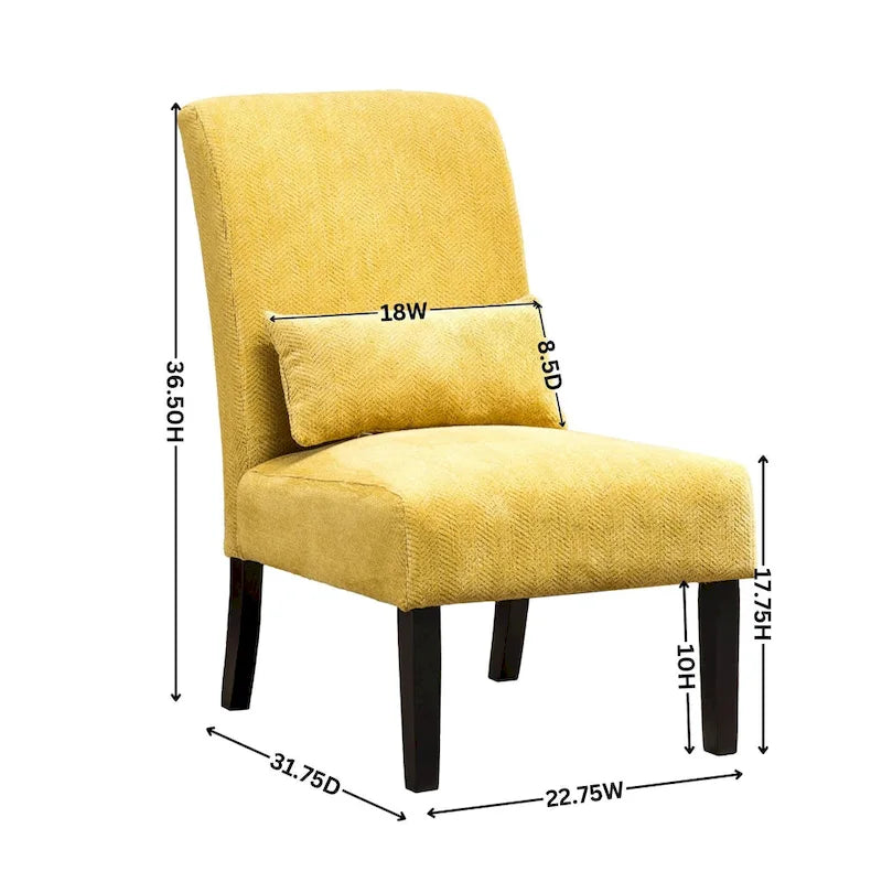 Fauteuil d'appoint dossier haut en polyester 31,75 po