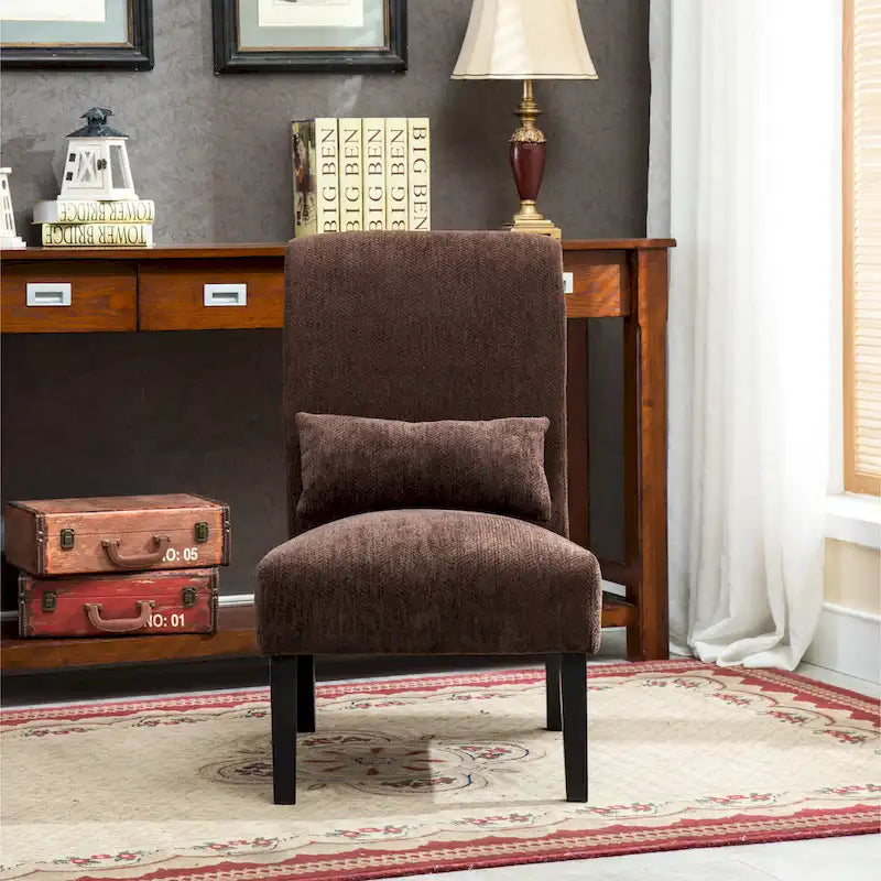 Fauteuil d'appoint dossier haut en polyester 31,75 po