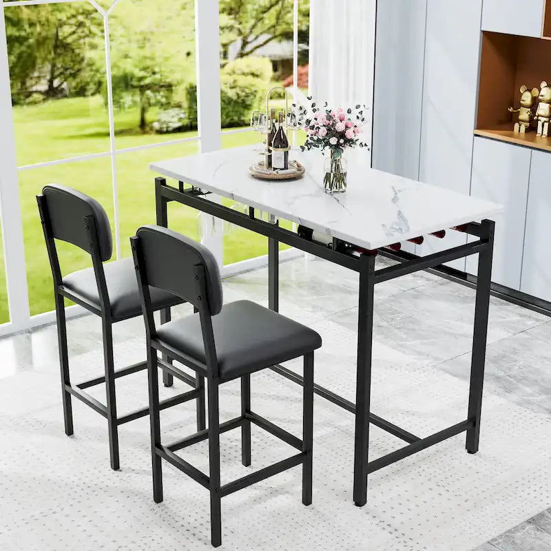 Ensemble de salle à manger trois pièces de style moderne