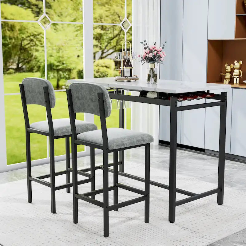 Ensemble de salle à manger trois pièces de style moderne