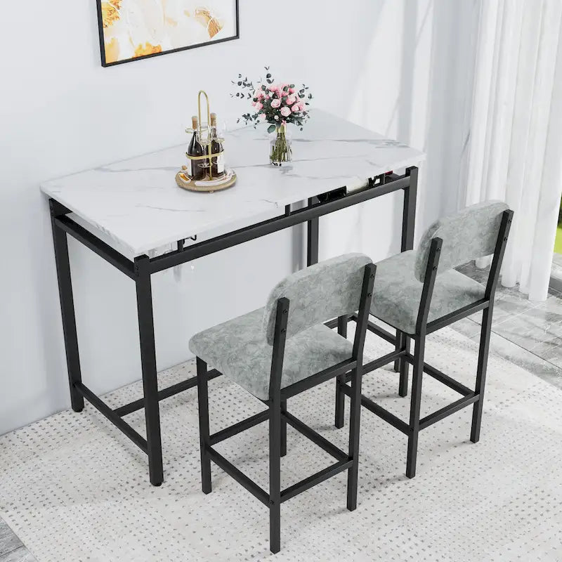 Ensemble de salle à manger trois pièces de style moderne