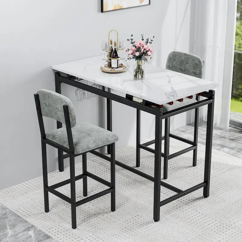 Ensemble de salle à manger trois pièces de style moderne