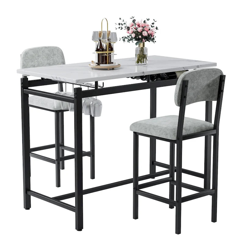 Ensemble de salle à manger trois pièces de style moderne