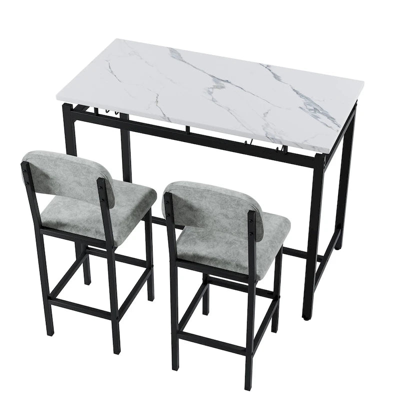 Ensemble de salle à manger trois pièces de style moderne