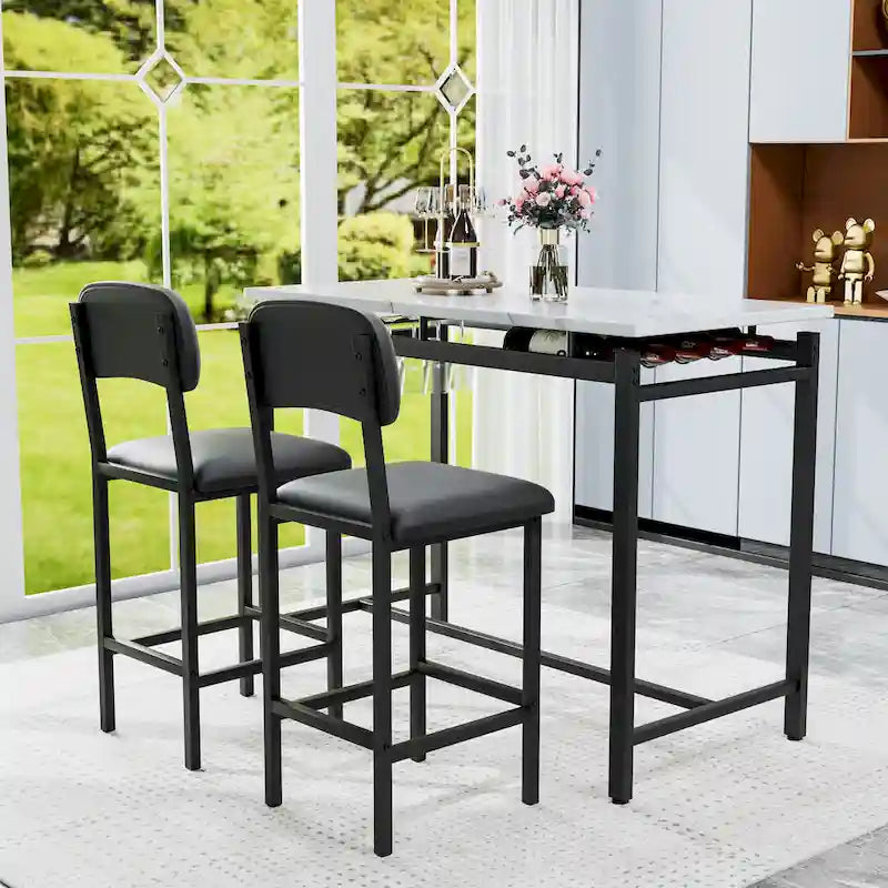 Ensemble de salle à manger trois pièces de style moderne