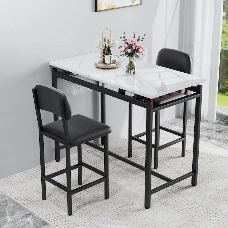 Ensemble de salle à manger trois pièces de style moderne