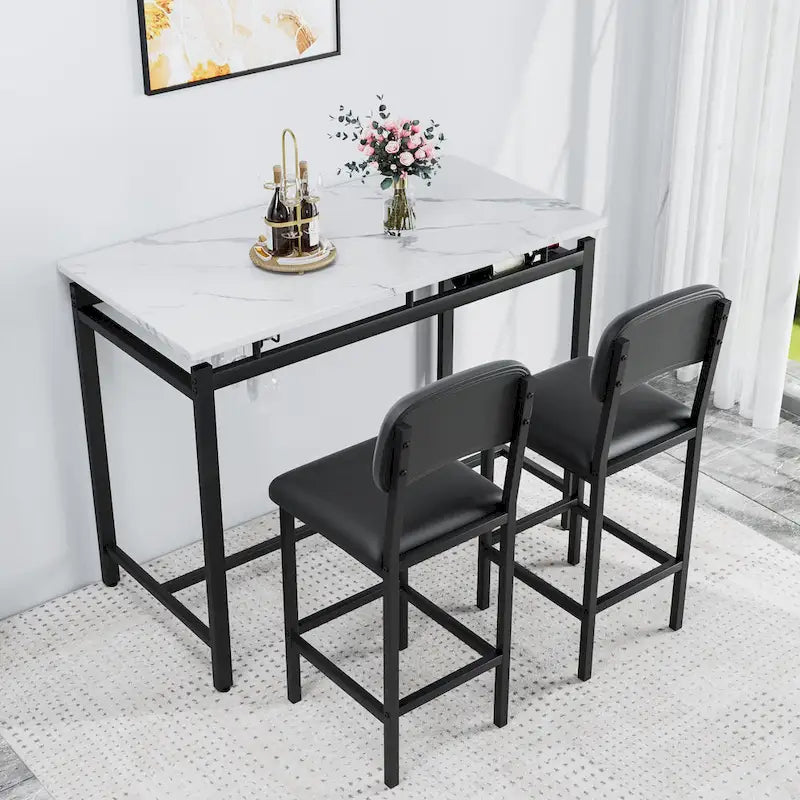 Ensemble de salle à manger trois pièces de style moderne