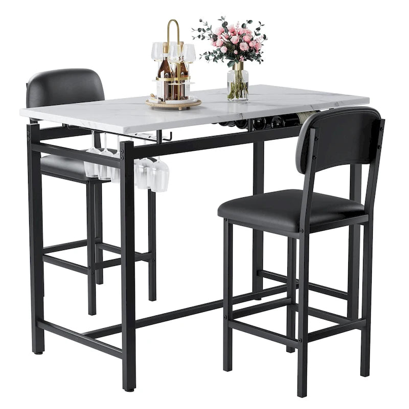 Ensemble de salle à manger trois pièces de style moderne