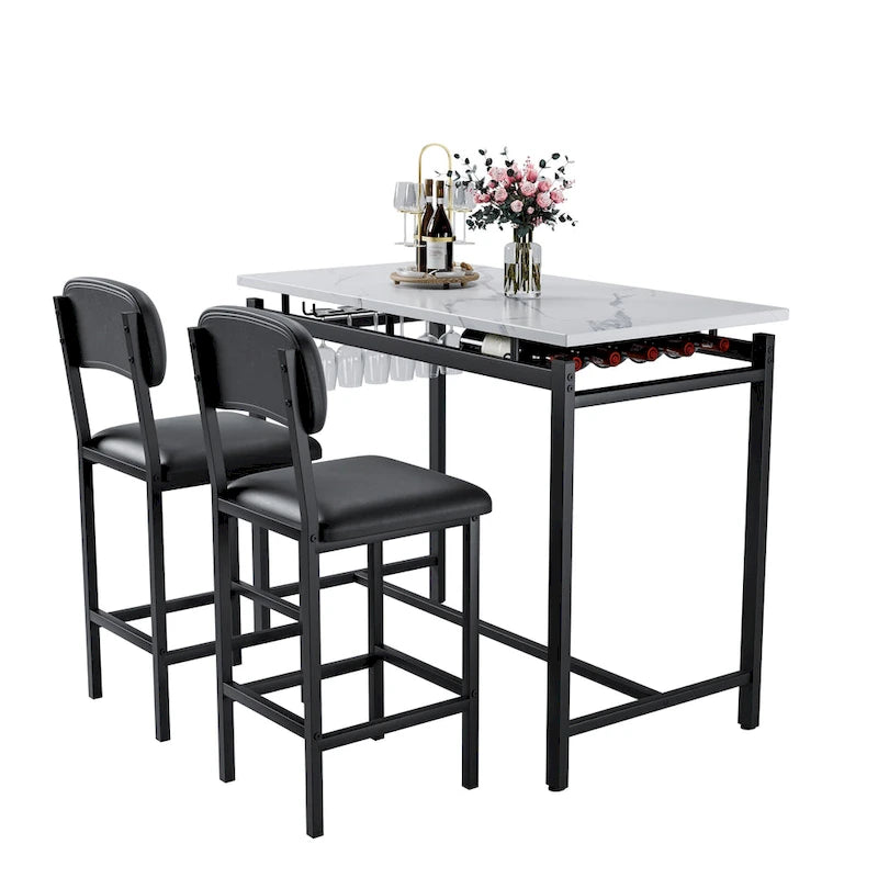 Ensemble de salle à manger trois pièces de style moderne