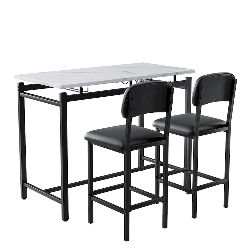 Ensemble de salle à manger trois pièces de style moderne