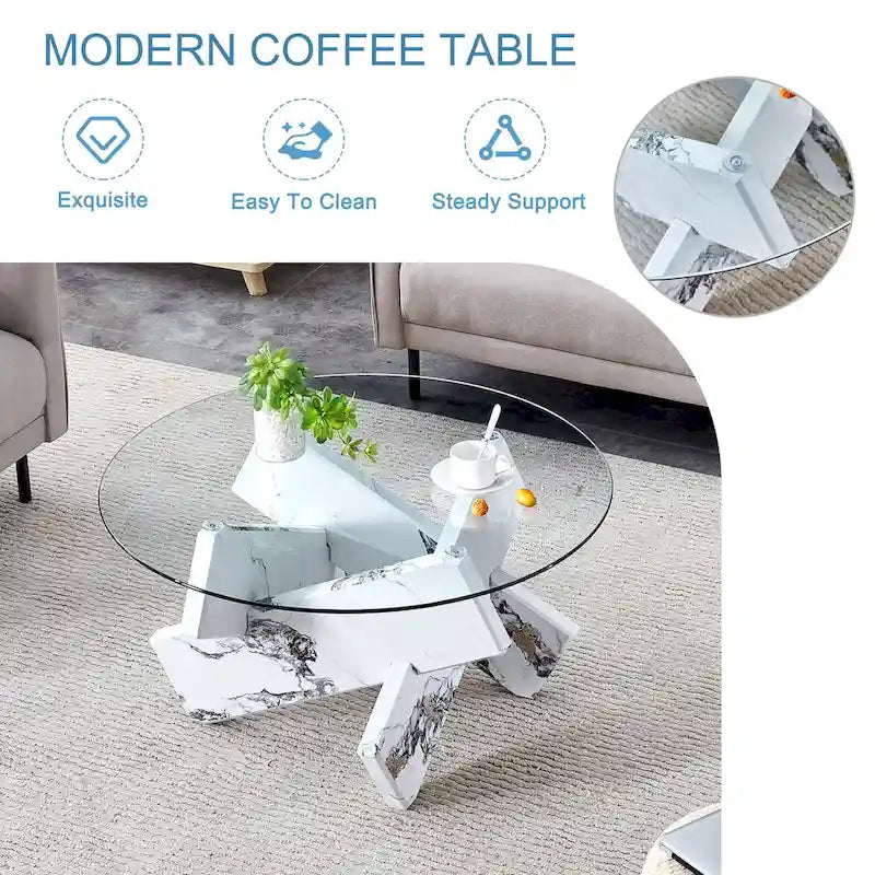 Table basse ronde moderne