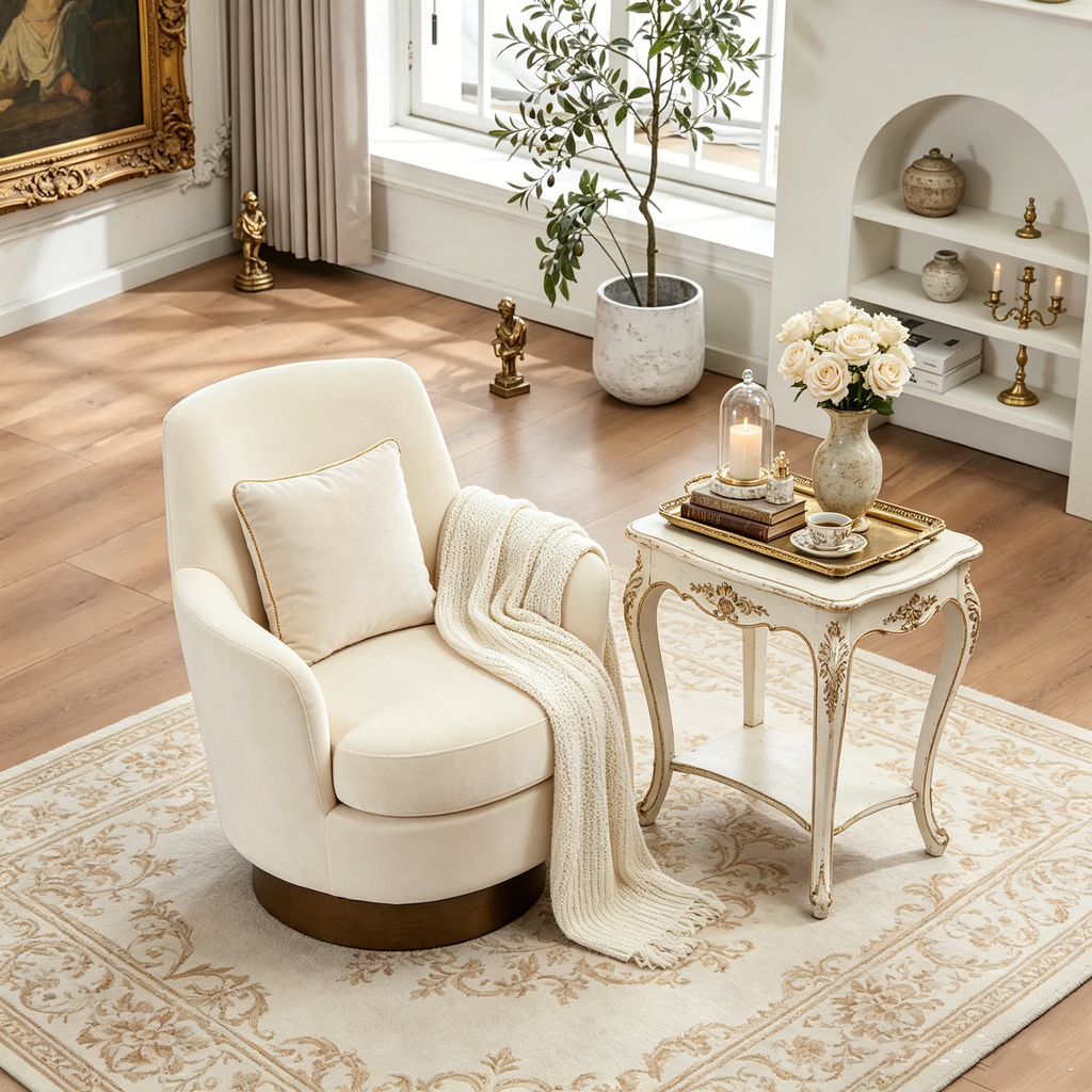 Fauteuil baquet pivotant en fibre de polyester