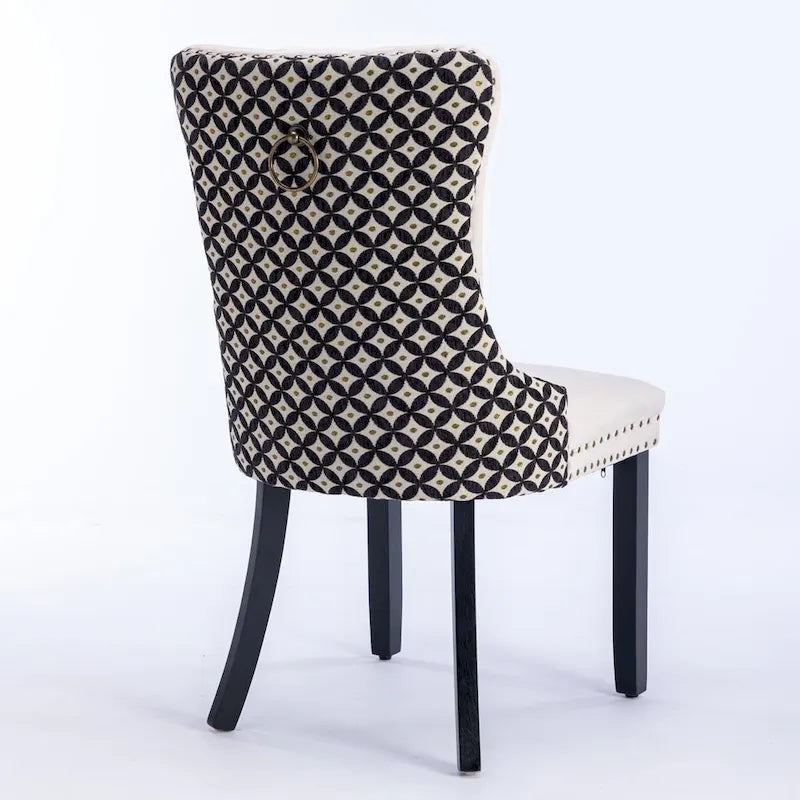 Chaises de salle à manger en velours classique