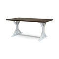 Pied bicolore pour table de salle à manger style ferme