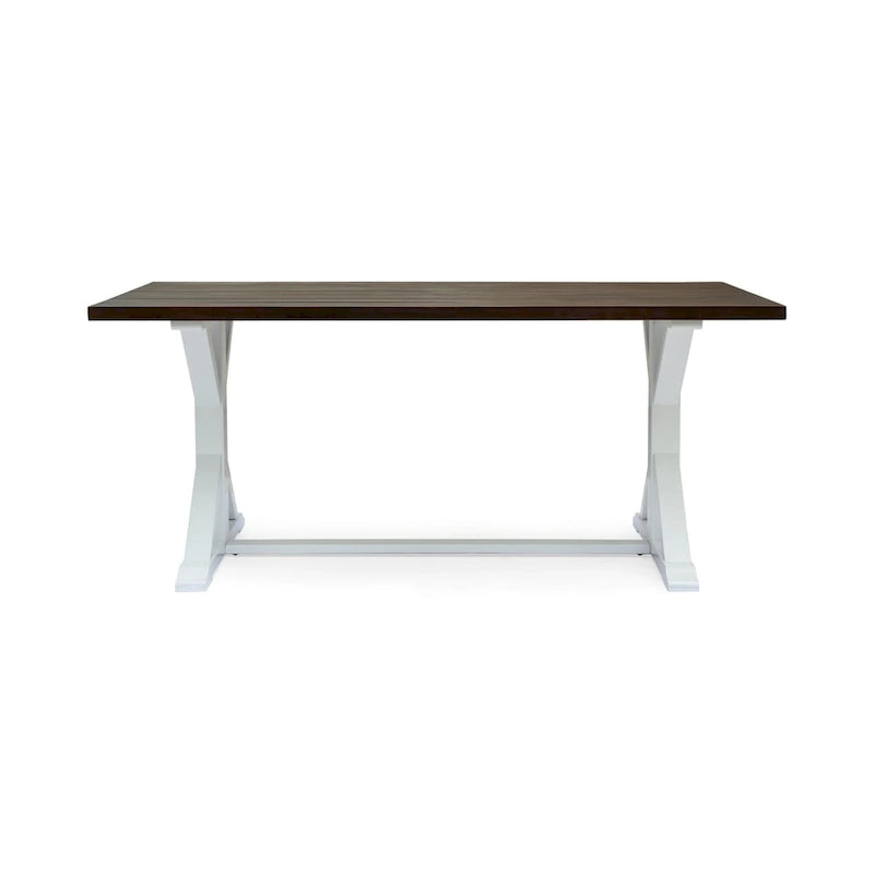 Pied bicolore pour table de salle à manger style ferme