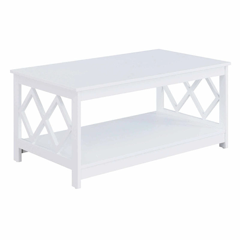 Table basse Diamond avec étagère de Convenience Concepts