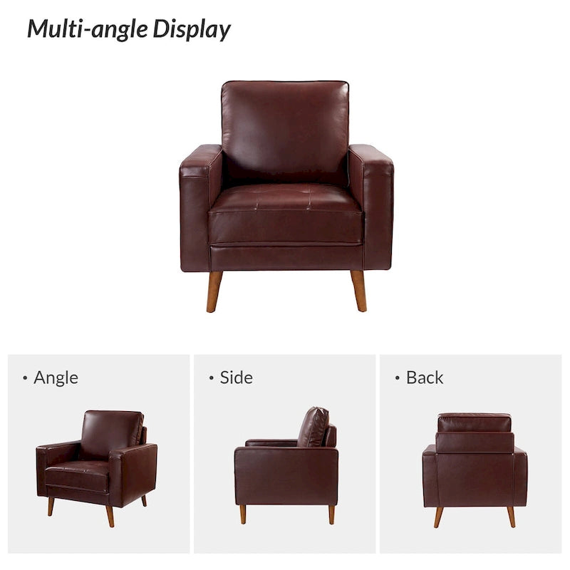 Fauteuil médiéval en cuir véritable, ensemble de deux pièces