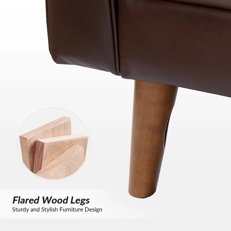 Fauteuil médiéval en cuir véritable, ensemble de deux pièces