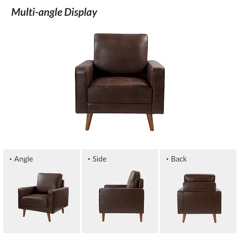 Fauteuil médiéval en cuir véritable, ensemble de deux pièces
