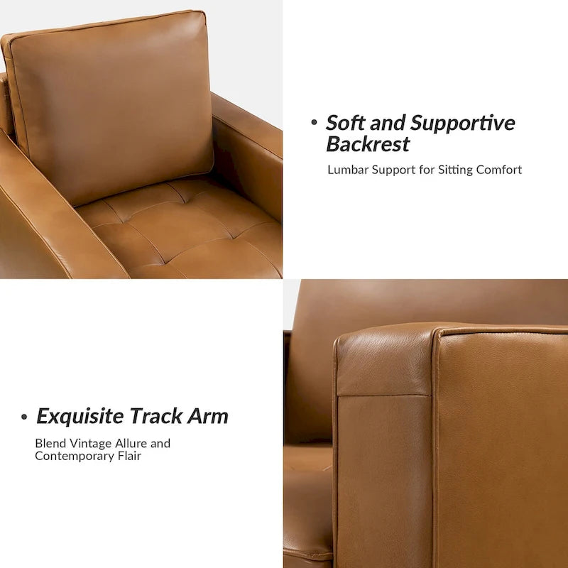 Fauteuil médiéval en cuir véritable, ensemble de deux pièces