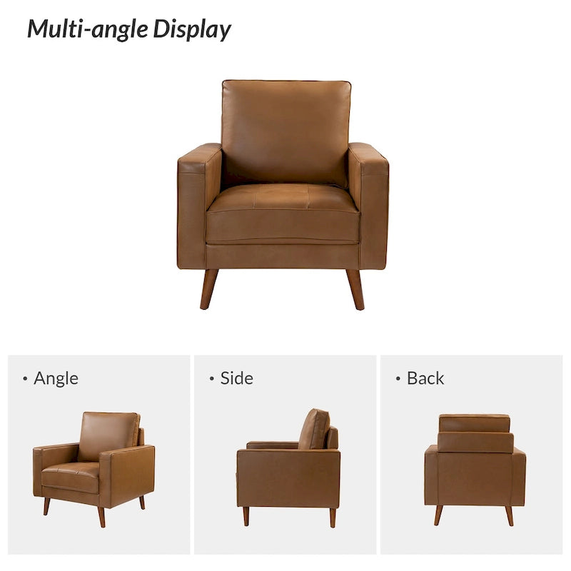 Fauteuil médiéval en cuir véritable, ensemble de deux pièces